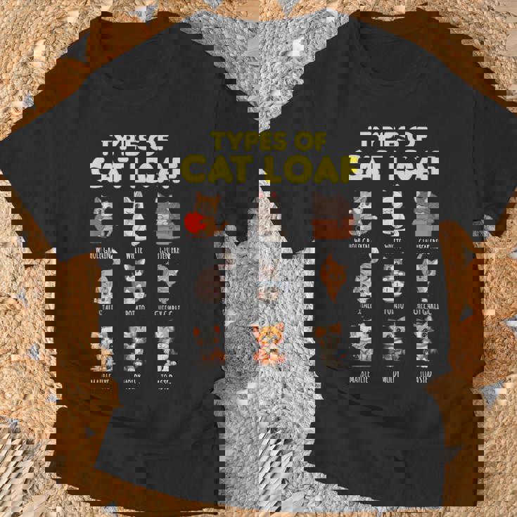 Types Of Cat Loaf Cute Kitten Kawaii Cats Cat Lover Tシャツ 高齢者への贈り物