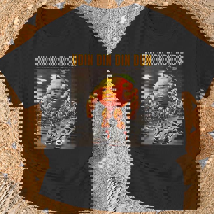 Udin Din Din Dun マッスルオレンジ イタリアンブレイン ロート キッズ ミーム Tシャツ 高齢者への贈り物