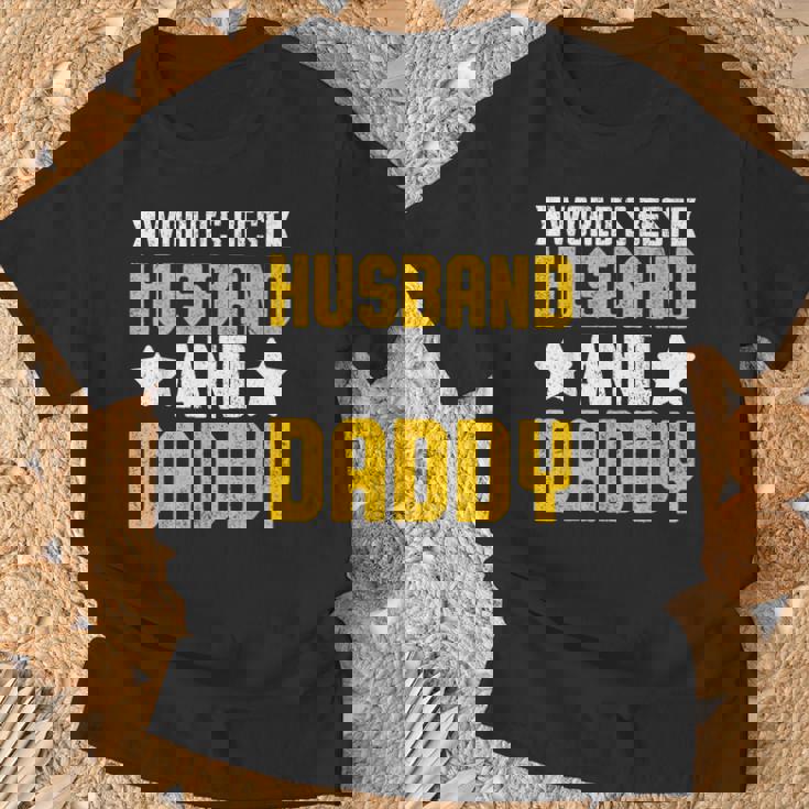 World's Best Husband And Daddy レトロ ヴィンテージ インスピレーション Tシャツ 高齢者への贈り物