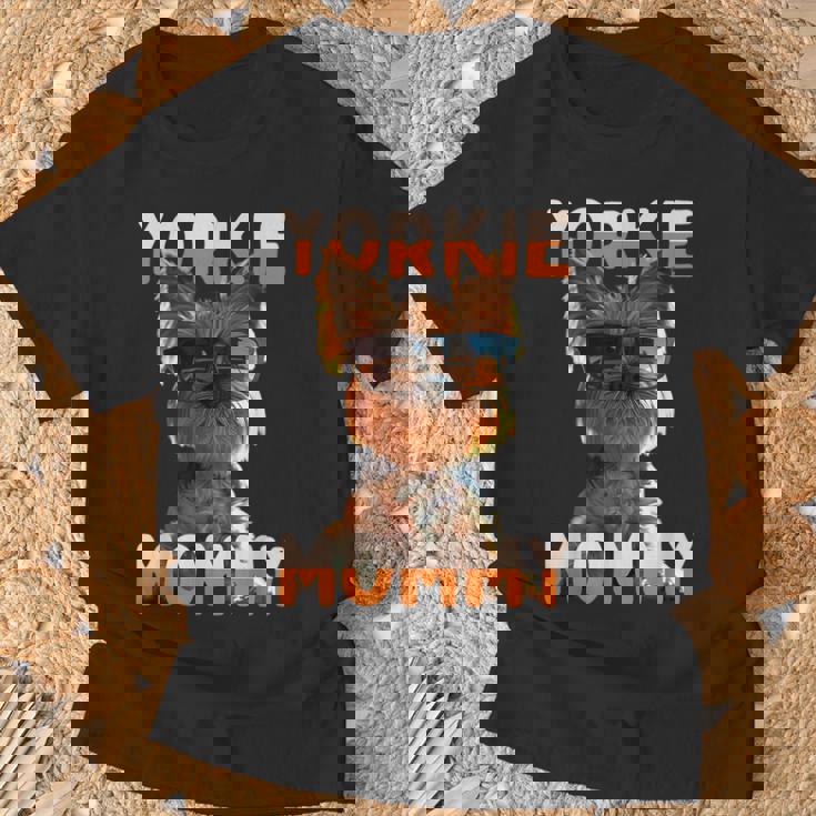 Yorkie Mommyヨーキー ママ 母親 母の日 ママ かわいい ヨークシャー・テリア Tシャツ 高齢者への贈り物