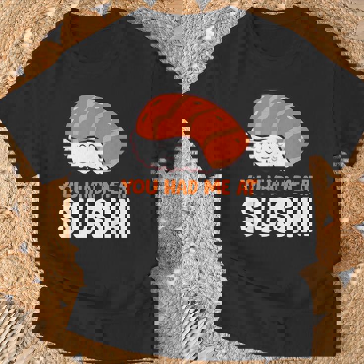 You Had Me At 寿司大好き サーモンにぎり サーモン寿司 Tシャツ 高齢者への贈り物