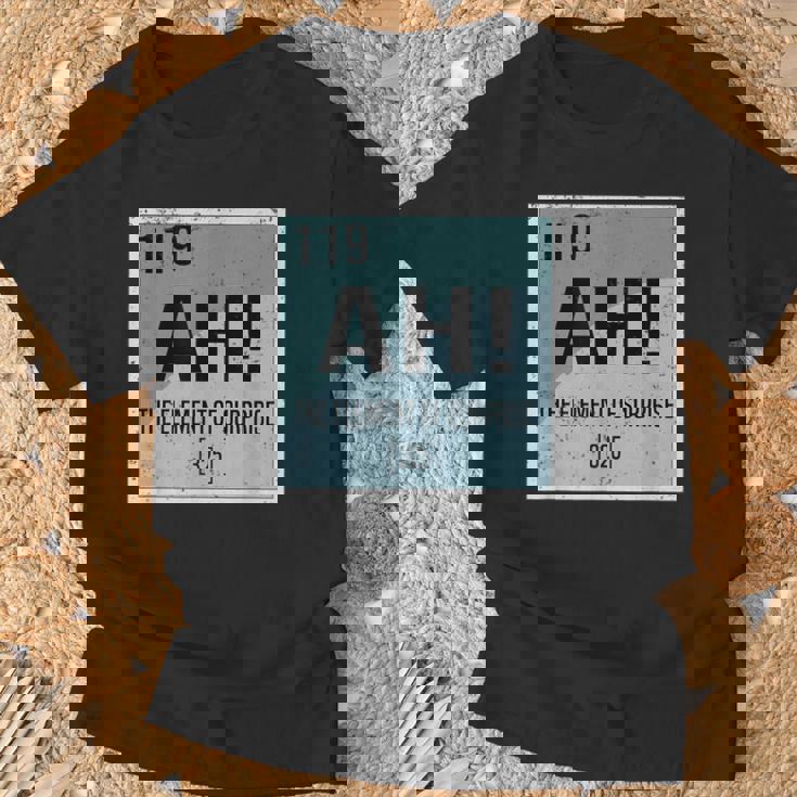 あぁ サプライズ化学の要素 サイエンスユーモア Tシャツ 高齢者への贈り物