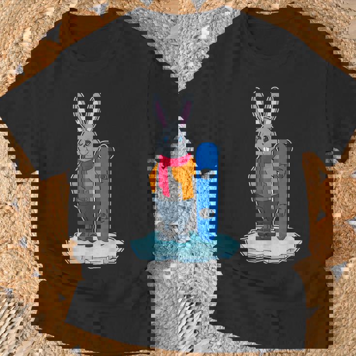 うさぎ スノーボーダー スノーボード スポーツ Tシャツ 高齢者への贈り物