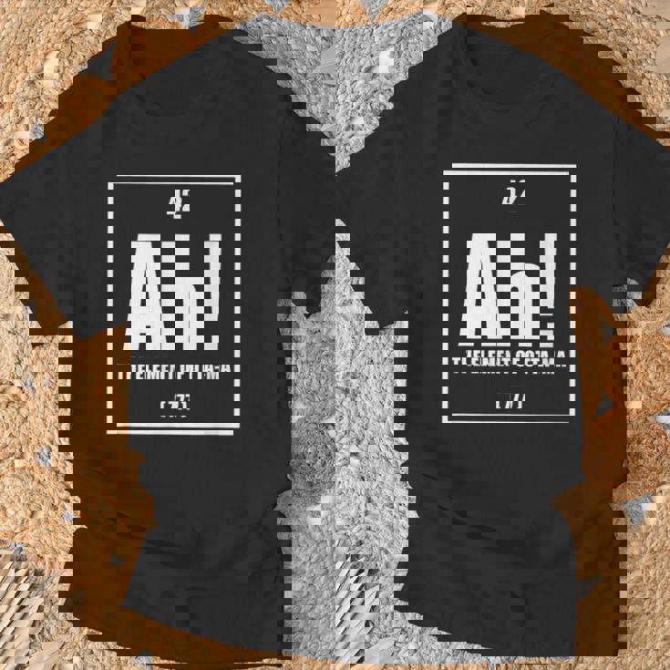 おったま Ah 元素デザイン おもしろ理系 サプライズ要素 42 ナンバー グラフィック Tシャツ 高齢者への贈り物