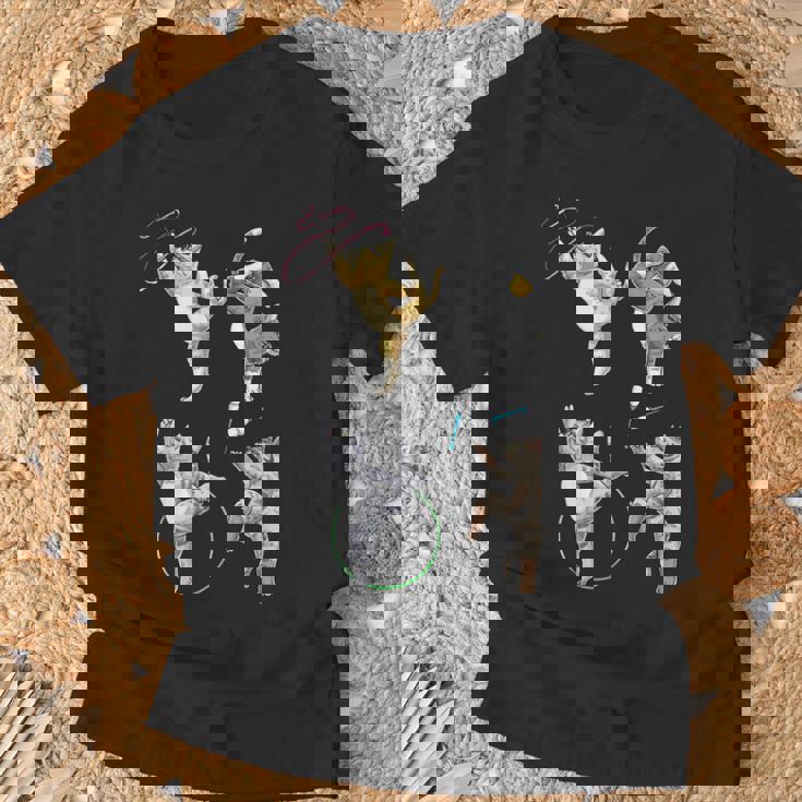 おもしろ新体操猫 Tシャツ 高齢者への贈り物