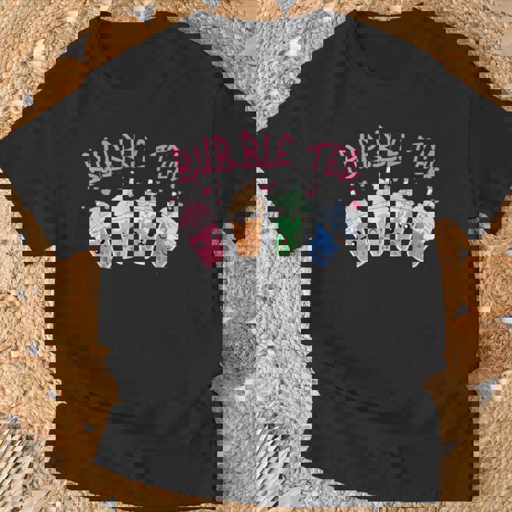 かわいいシャボン玉 ティーカップ 愛らしい集合 シャボン玉 Tシャツ 高齢者への贈り物