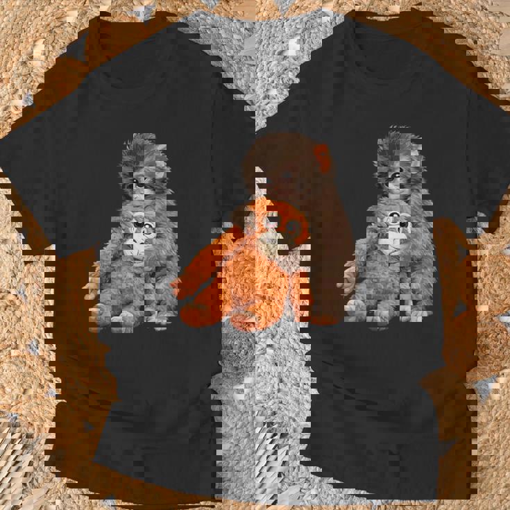 かわいいモンキーパンチ 日本の赤ちゃん猿 Tシャツ 高齢者への贈り物