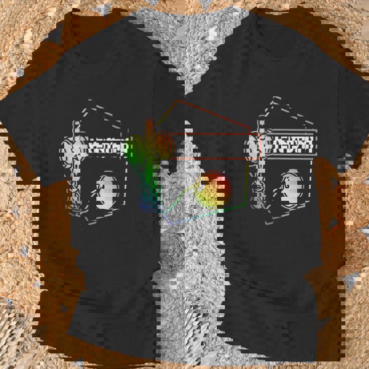 けん玉グッズ ウォーターカラーデザイン Tシャツ 高齢者への贈り物