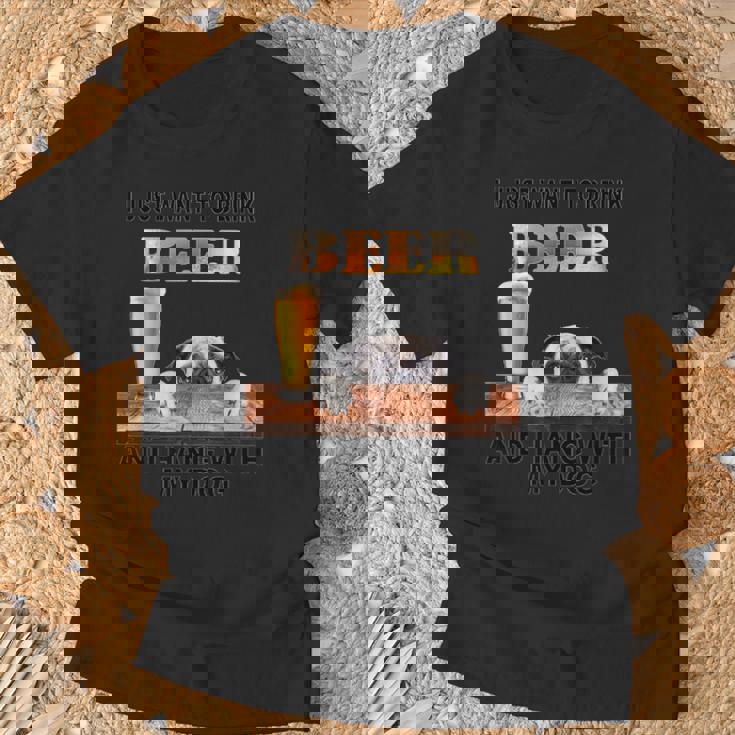 ただビール飲みたい&吊るすw マイパグ Tシャツ 高齢者への贈り物