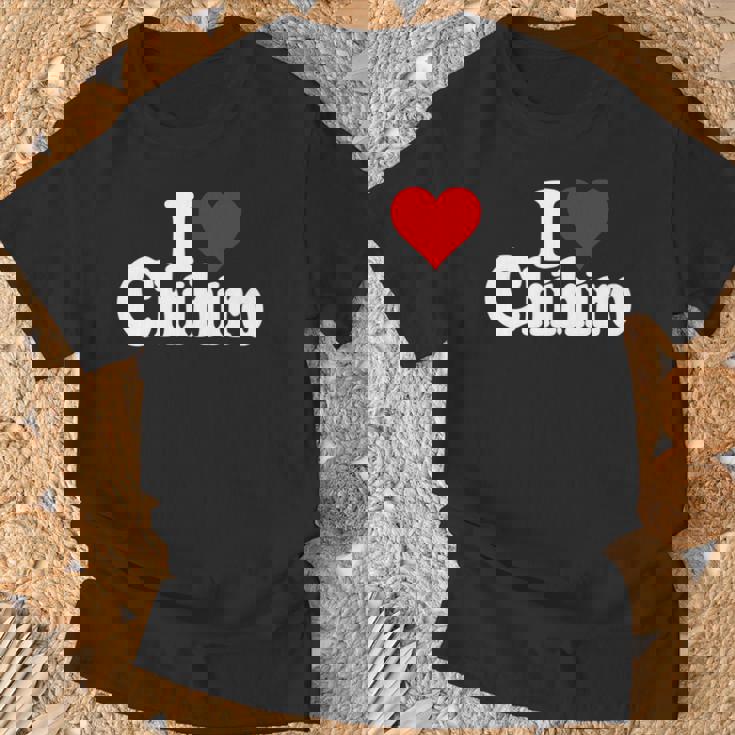 にハートのちひろの名前が大好き 長袖tシャツ Tシャツ 高齢者への贈り物