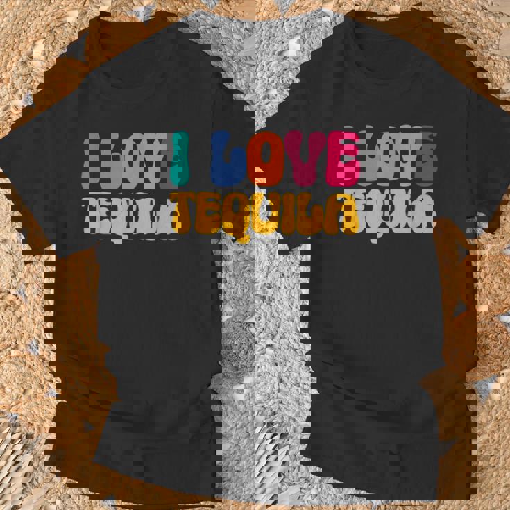 アイ・ラブ・テキーラ、グルーヴィー・テキーラ・ドリンカー・ラバーズ Tシャツ 高齢者への贈り物
