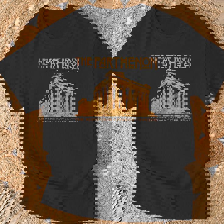 アクロポリスのパルテノン神殿 アテネ ギリシャ Tシャツ 高齢者への贈り物