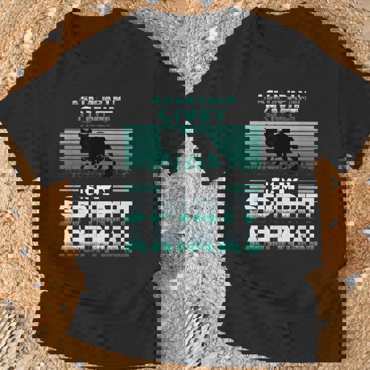 アジアンパームシベットは私のスピリットアニマルラバーです Tシャツ 高齢者への贈り物