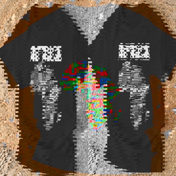 アフリカtシャツ 誇り高きアフリカ国旗大陸愛 Tシャツ 高齢者への贈り物