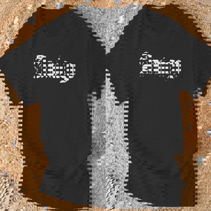 アミーゴ スペインの友人 Og ギャングスター 古英語 Tシャツ 高齢者への贈り物