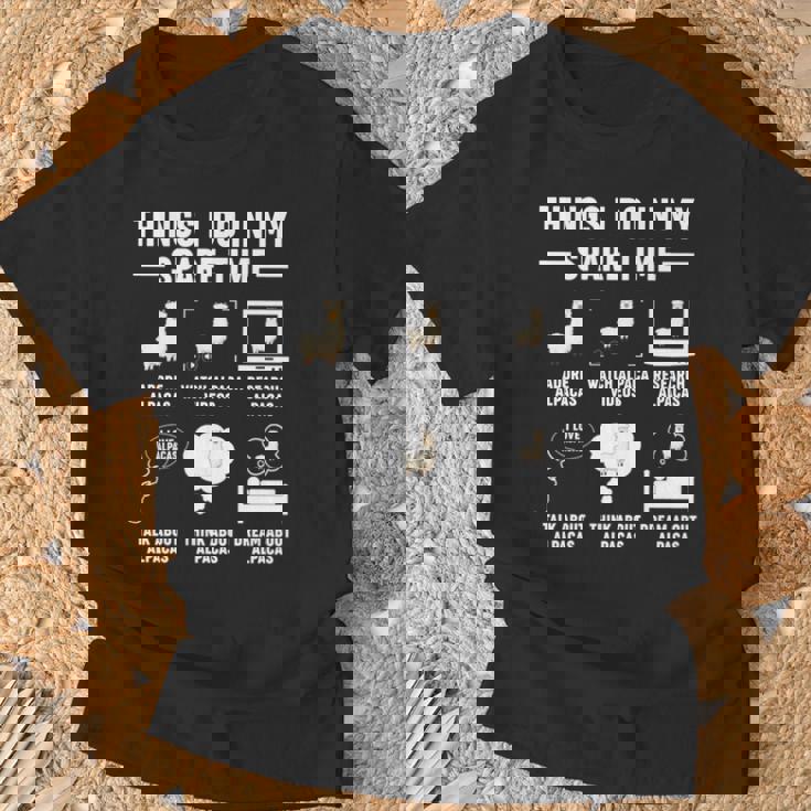 アルパカ ファンキーパー おもしろアルパカ 長袖tシャツ Tシャツ 高齢者への贈り物