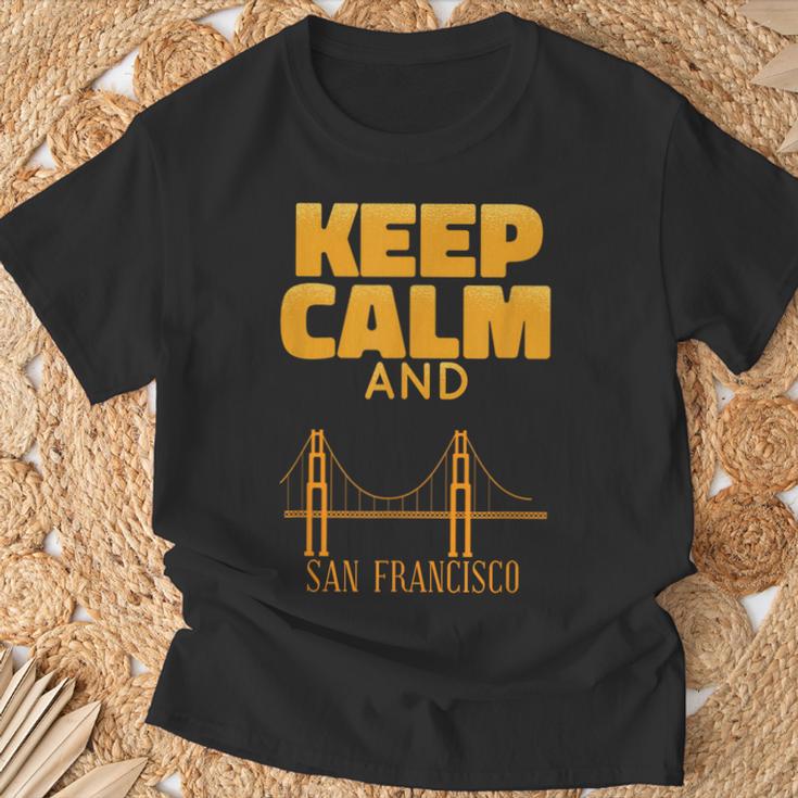 アーキテクチャ サンフランシスコ オーナメント ブリッジ かわいいサンフランシスコ Tシャツ 高齢者への贈り物
