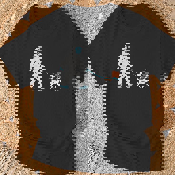 イエティウォーキングパピヨンクリプトゾロジー犬 Tシャツ 高齢者への贈り物