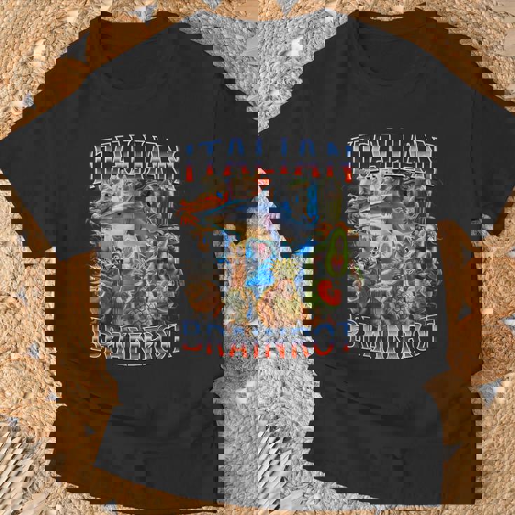 イタリア 脳 ロット 面白い イタリア 脳 ロット ミーム Tシャツ 高齢者への贈り物