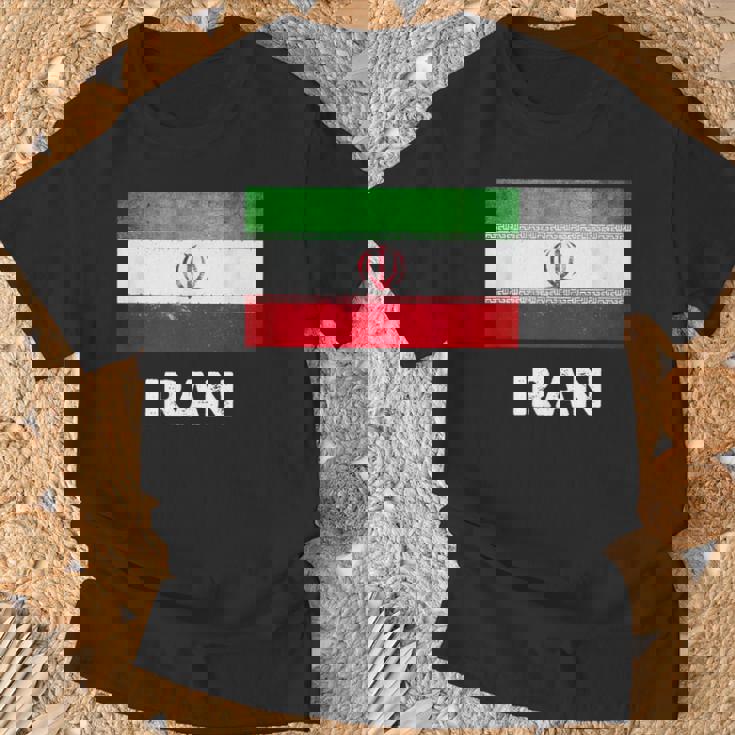 イラン国旗tシャツ Tシャツ 高齢者への贈り物