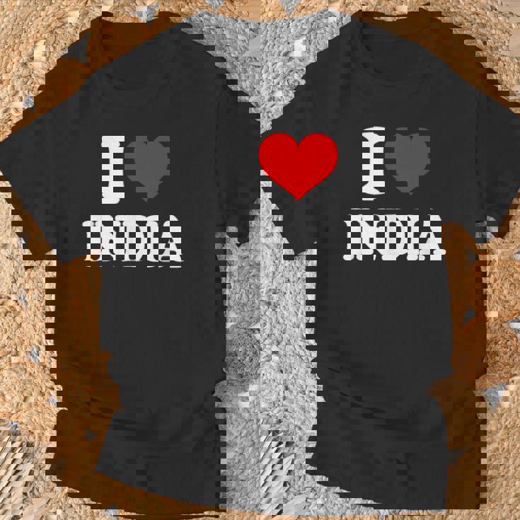 インド I Heart India I Love India Tシャツ 高齢者への贈り物