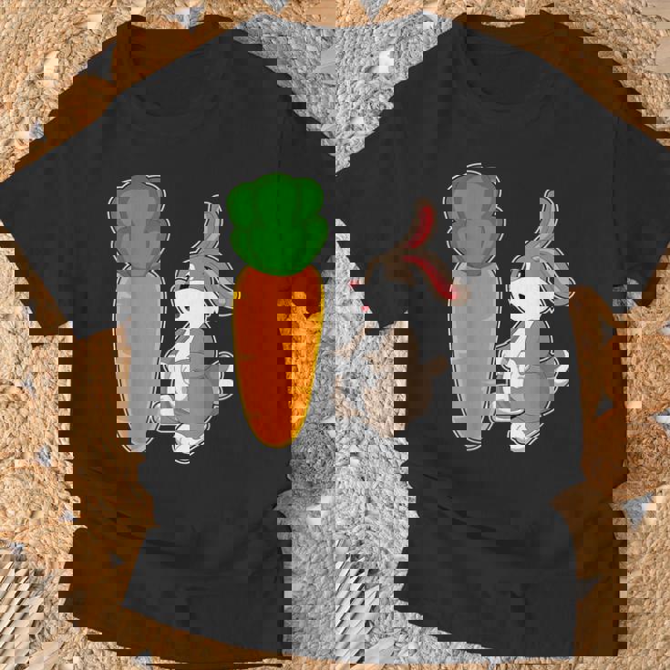 ウサギ ニンジン Tシャツ 高齢者への贈り物