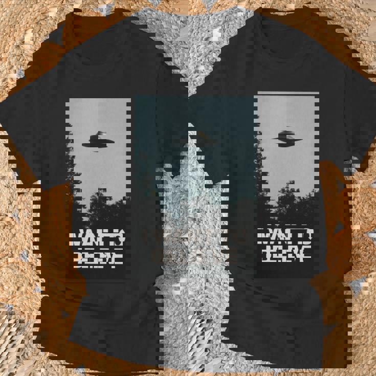 エイリアンufoアパレル「I Want To Believe」 長袖tシャツ Tシャツ 高齢者への贈り物