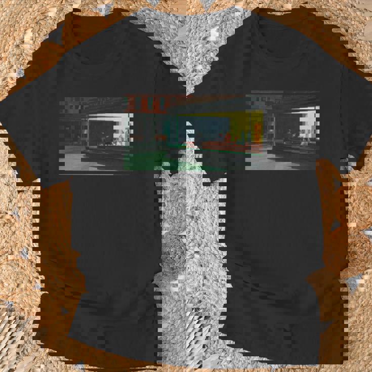 エドワードホッパーのナイトホークス 長袖tシャツ Tシャツ 高齢者への贈り物