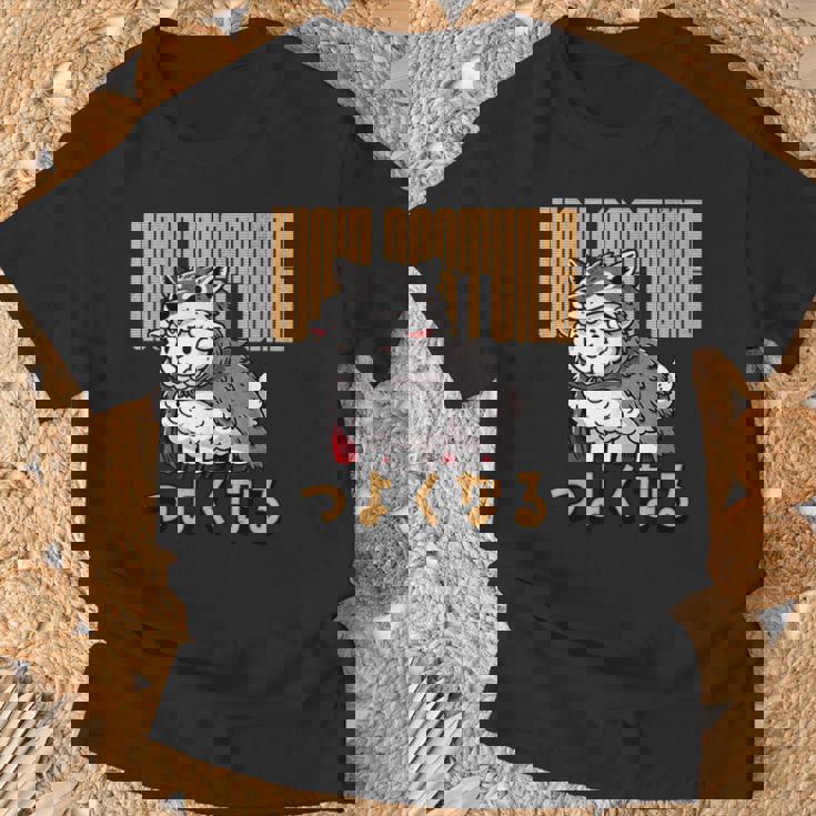 オオカミのかわいい羊 コスチューム 面白いグラフィック 日本語テキスト付き Tシャツ 高齢者への贈り物