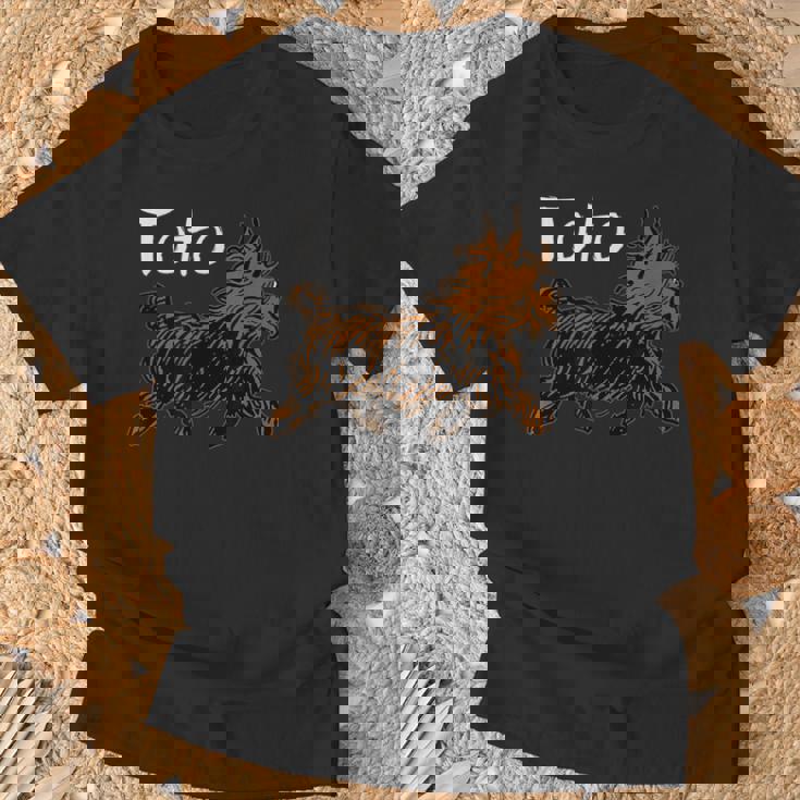 オズの魔法使いドッグシャツ アート-ドロシーの犬 Tototrutting Tシャツ 高齢者への贈り物