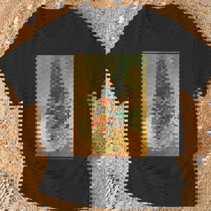 オディロン・ルドンによるミステリー Tシャツ 高齢者への贈り物