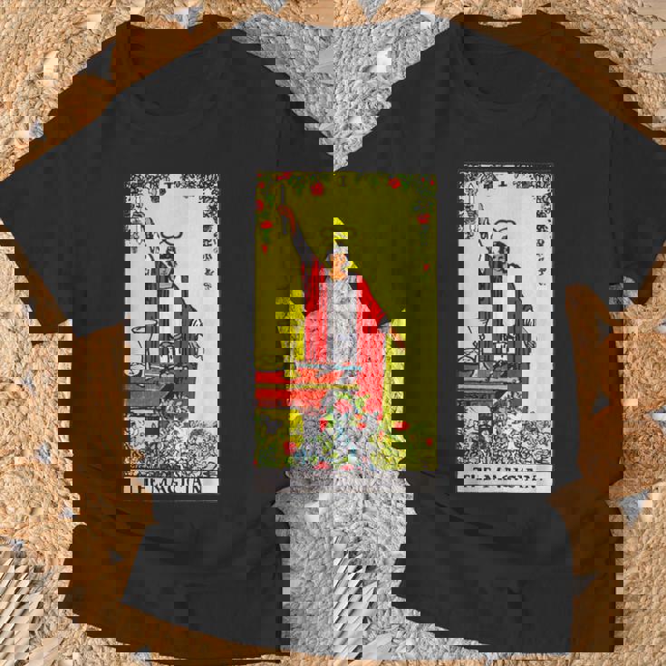 オリジナルrider Waite Deckからのマジシャンビンテージタロットカード Tシャツ 高齢者への贈り物