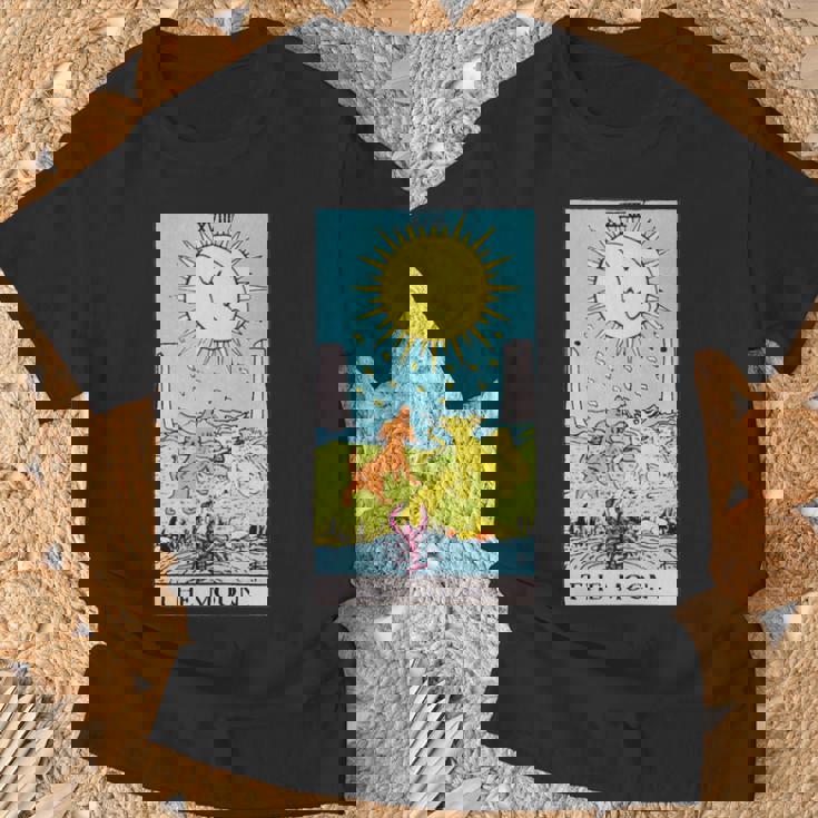 オリジナルのrider Waite Deckのムーンヴィンテージタロットカード。 長袖tシャツ Tシャツ 高齢者への贈り物