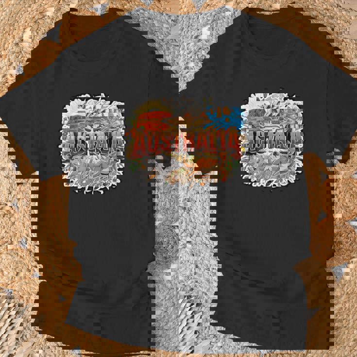 オーストラリアカンガルーコアラポインティングミーム オーストラリアのお土産 Tシャツ 高齢者への贈り物