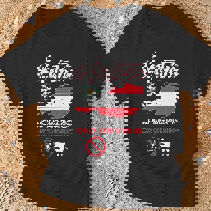 オーストリアのカンガルーなし オーストリアのカンガルーなし 長袖tシャツ Tシャツ 高齢者への贈り物