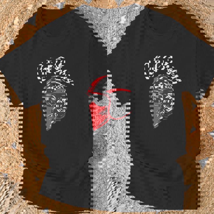 オートバイ カフェレーサー モータースポーツギフト 長袖tシャツ Tシャツ 高齢者への贈り物