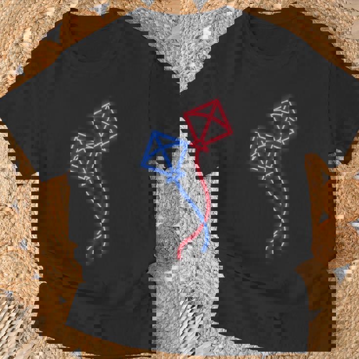 カイト フライング カイト ライディング ザ ウィンド カイト フライング プロフェッショナル Tシャツ 高齢者への贈り物