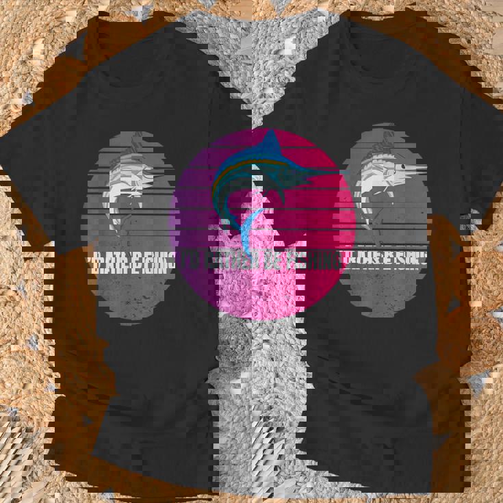 カジキ 水面から カジキバショウ バショウカジキ 深海釣り Tシャツ 高齢者への贈り物