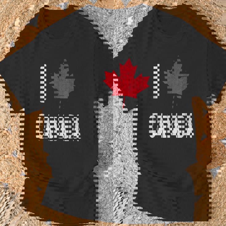 カナダ お土産 I Love Canada Tシャツ 高齢者への贈り物