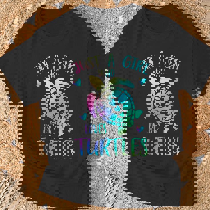 カメが大好きなただの女の子 かわいいパステルカメ Tシャツ 高齢者への贈り物