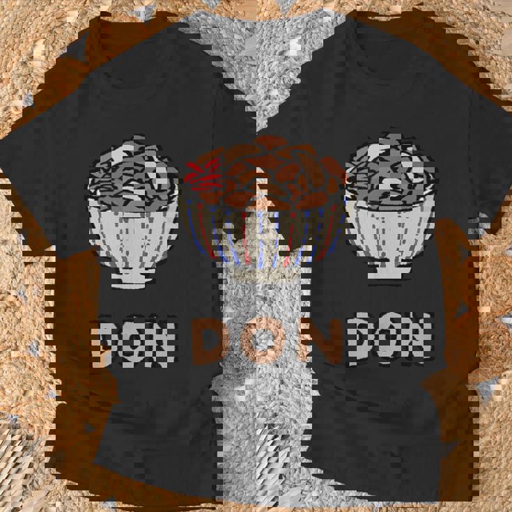 カワイイ 牛丼 和ジャンクフード 牛丼 男女兼用 Tシャツ 高齢者への贈り物