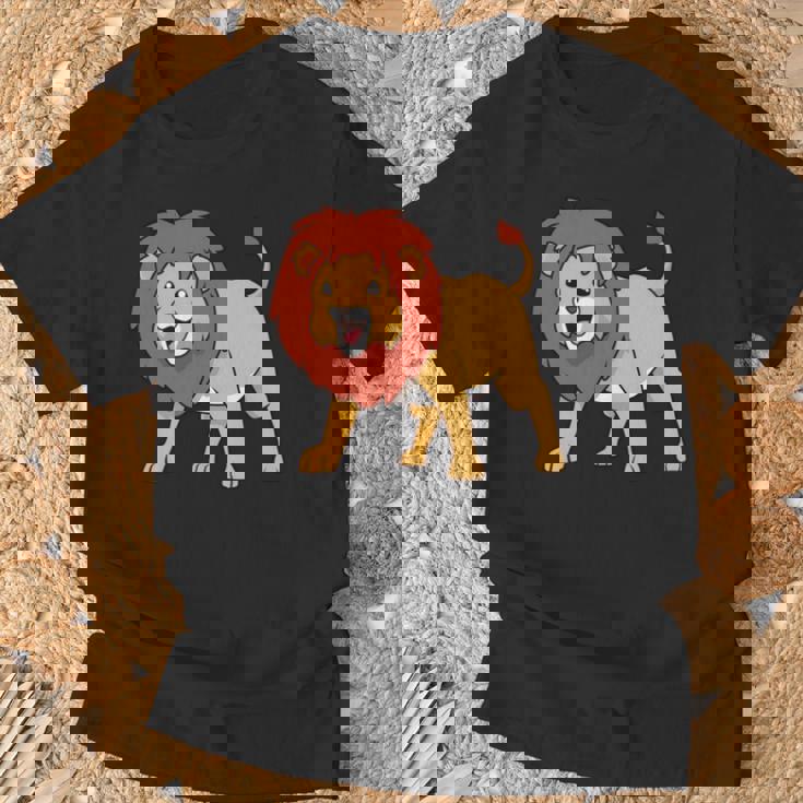 カワイイライオン 長袖tシャツ Tシャツ 高齢者への贈り物