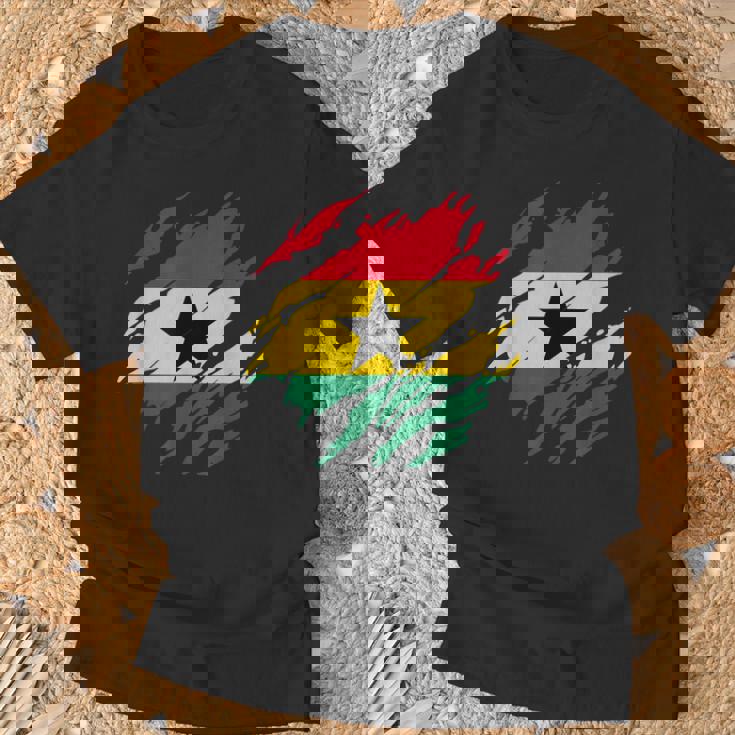ガーナの国旗ガーナ Tシャツ 高齢者への贈り物