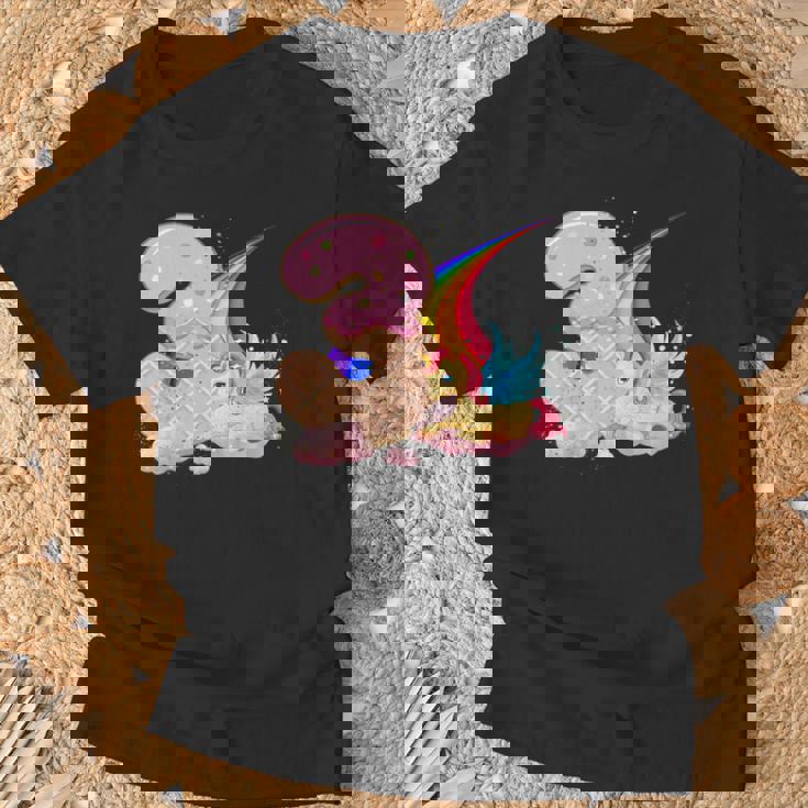 キッズ I Am 3 かわいいユニコーン 誕生日ギフト 女の子向け Tシャツ 高齢者への贈り物