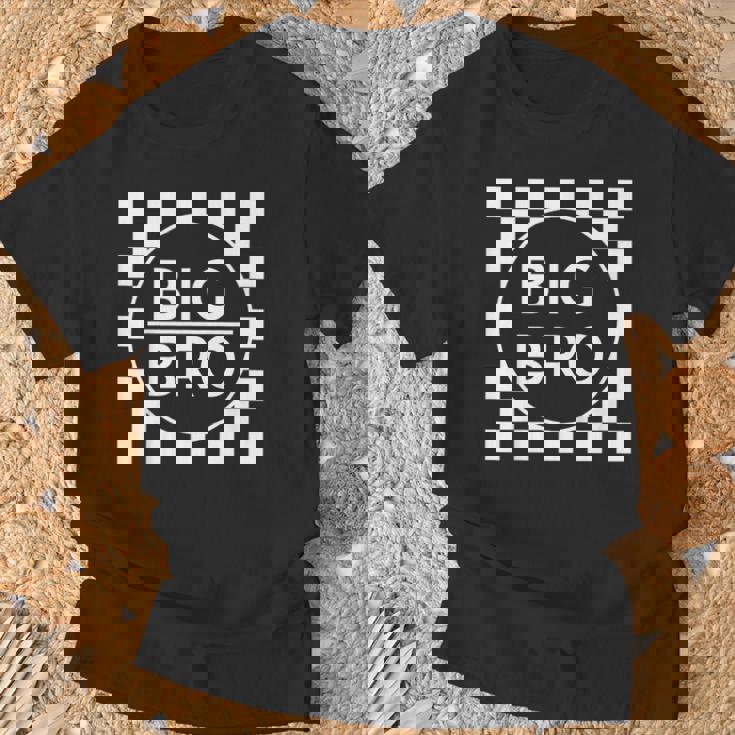 キッズ Big Brother シャツ 男の子 幼児 Big Bro アナウンスメント チェック Tシャツ 高齢者への贈り物