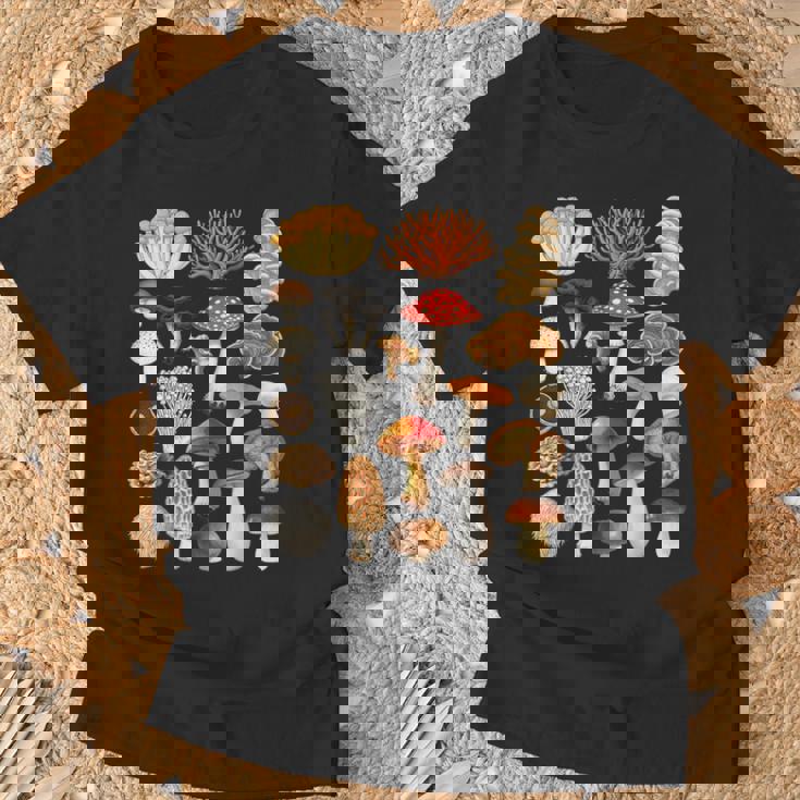 キノコの種類 自然 コテージコア ファン 男の子 女の子 キッズ Tシャツ 高齢者への贈り物