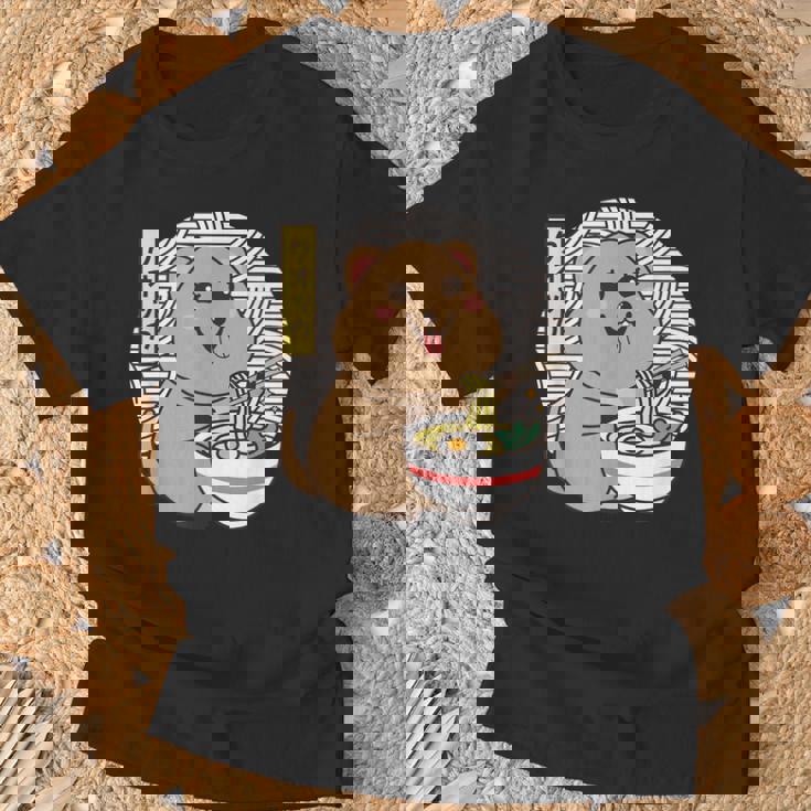 クオッカ、ラーメンを食べるクオッカ、クオッカカワイイ、クオッカ Tシャツ 高齢者への贈り物