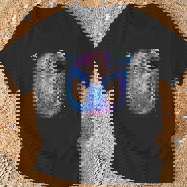 クオッカ、宇宙のクオッカ、オーストラリアの動物クオッカ Tシャツ 高齢者への贈り物