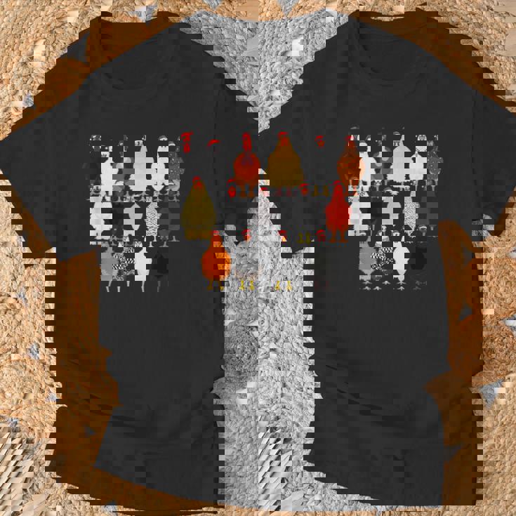 クリスマス チキン スクワッド サンタ 帽子 かわいい チキン ファーム 動物 Tシャツ 高齢者への贈り物