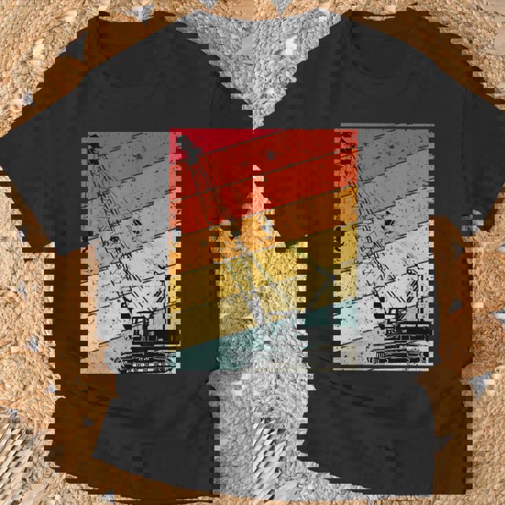 クレーン オペレーター 重機 おもしろい 建設 クレーン Tシャツ 高齢者への贈り物